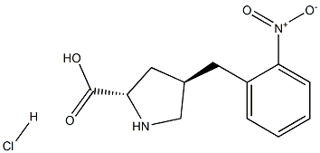 (2S,4R)-4-(2-nitrobenzyl)pyrrolidine-2-carboxylic acid hydrochloride CAS#: 1049734-78-2