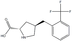 (2S,4R)-4-(2-(trifluoroMethyl)benzyl)pyrrolidine-2-carboxylic acid CAS#: 1049981-50-1