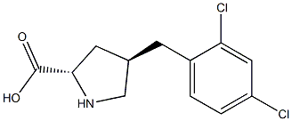 (2S,4R)-4-(2,4-dichlorobenzyl)pyrrolidine-2-carboxylic acid CAS#: 1049980-61-1