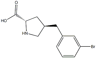 (2S,4R)-4-(3-broMobenzyl)pyrrolidine-2-carboxylic acid CAS#: 1049978-36-0