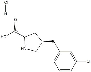 (2S,4R)-4-(3-chlorobenzyl)pyrrolidine-2-carboxylic acid hydrochloride CAS#: 1049733-75-6