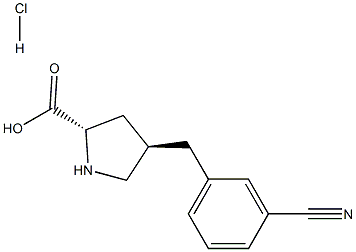 (2S,4R)-4-(3-cyanobenzyl)pyrrolidine-2-carboxylic acid hydrochloride CAS#: 1049744-07-1