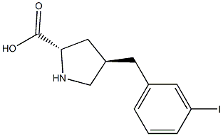 (2S,4R)-4-(3-iodobenzyl)pyrrolidine-2-carboxylic acid CAS#: 1049981-92-1