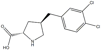 (2S,4R)-4-(3,4-dichlorobenzyl)pyrrolidine-2-carboxylic acid CAS#: 1049981-41-0