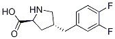 (2S,4R)-4-(3,4-difluorobenzyl)pyrrolidine-2-carboxylic acid hydrochloride CAS#: 1049743-09-0