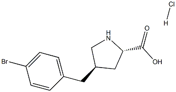 (2S,4R)-4-(4-broMobenzyl)pyrrolidine-2-carboxylic acid hydrochloride CAS#: 1049734-21-5
