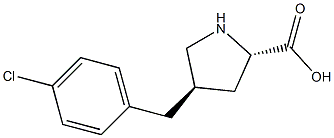 (2S,4R)-4-(4-chlorobenzyl)pyrrolidine-2-carboxylic acid CAS#: 1049978-20-2