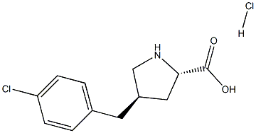 (2S,4R)-4-(4-chlorobenzyl)pyrrolidine-2-carboxylic acid hydrochloride CAS#: 1049733-88-1