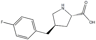 (2S,4R)-4-(4-fluorobenzyl)pyrrolidine-2-carboxylic acid CAS#: 1049977-93-6