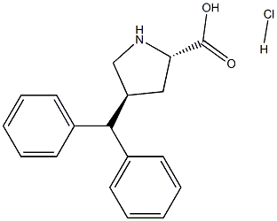 (2S,4S)-4-benzhydrylpyrrolidine-2-carboxylic acid hydrochloride CAS#: 1049745-10-9