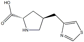 (2S,4S)-4-(thiazol-4-ylMethyl)pyrrolidine-2-carboxylic acid CAS#: 1049982-19-5