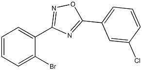 3-(2-Bromophenyl)-5-(3-chlorophenyl)-1,2,4-oxadiazole CAS#: 1033201-83-0