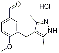 3-(3,5-Dimethyl-1H-pyrazol-4-ylmethyl)-4-methoxy-benzaldehyde hydrochloride CAS#: 1033076-71-9