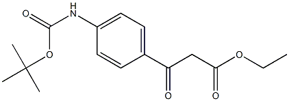 3-(4-TERT-BUTOXYCARBONYLAMINO-PHENYL)-3-OXO-PROPIONIC ACID ETHYL ESTER CAS#: 1017781-45-1