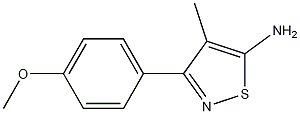 3-(4-methoxyphenyl)-4-methylisothiazol-5-amine CAS#: 1050392-29-4