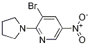 3-Bromo-5-nitro-2-(pyrrolidin-1-yl)pyridine CAS#: 1065074-81-8