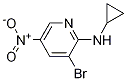 3-Bromo-N-cyclopropyl-5-nitropyridin-2-amine CAS#: 1065074-85-2