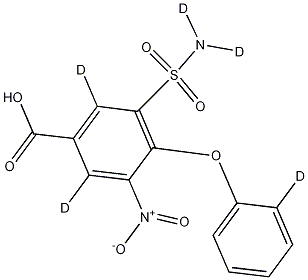 3-Nitro-4-phenoxy-5-sulfamoylbenzoic Acid-d5 CAS#: 1072125-53-1