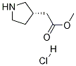 3-Pyrrolidineacetic acid, Methyl ester, hydrochloride, (3S)- CAS#: 1024038-33-2