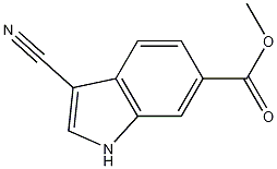 3-cyano-1H-Indole-6-carboxylic acid methyl ester CAS#: 1000576-51-1