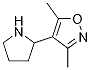 3,5-dimethyl-4-pyrrolidin-2-ylisoxazole CAS#: 1018128-26-1