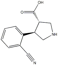 (3S,4R)-4-(2-Cyanophenyl)pyrrolidine-3-carboxylic acid CAS#: 1049978-70-2