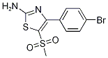 4-(4-bromophenyl)-5-(methylsulfonyl)-1,3-thiazol-2-amine CAS#: 1017782-62-5