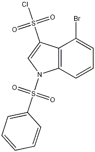 4-BROMO-1-PHENYLSULFONYL-3-CHLOROSULFONYLINDOL CAS#: 1027069-88-0