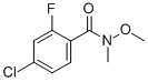 4-CHLORO-2-FLUORO-N-METHOXY-N-METHYLBENZAMIDE CAS#: 198967-23-6