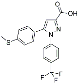 5-(4-METHYLSULFANYL-PHENYL)-1-(4-TRIFLUOROMETHYL-PHENYL)-1H-PYRAZOLE-3-CARBOXYLIC ACID CAS#: 1017781-23-5