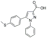 5-(4-METHYLSULFANYL-PHENYL)-1-PHENYL-1H-PYRAZOLE-3-CARBOXYLIC ACID CAS#: 1017781-22-4