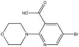 5-Bromo-2-(4-morpholinyl)-3-pyridinecarboxylic acid CAS#: 1017783-03-7