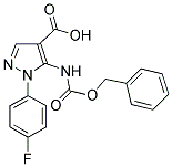 5-(CBZ-AMINO)-1-(4-FLUORO-PHENYL)-1H-PYRAZOLE-4-CARBOXYLIC ACID CAS#: 1017781-26-8