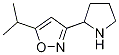 5-isopropyl-3-pyrrolidin-2-ylisoxazole CAS#: 1018126-16-3