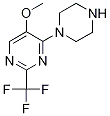 5-methoxy-4-piperazino-2-(trifluoromethyl)pyrimidine CAS#: 1048912-73-7