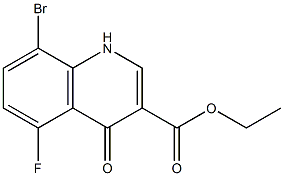8-BroMo-5-fluoro-4-oxo-1,4-dihydro-quinoline-3-carboxylic acid ethyl ester CAS#: 1000815-27-9