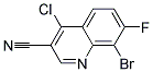 8-BROMO-4-CHLORO-7-FLUORO-QUINOLINE-3-CARBONITRILE CAS#: 1017788-60-1