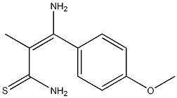 (E)-3-amino-3-(4-methoxyphenyl)-2-methylprop-2-enethioamide CAS#: 1050392-22-7