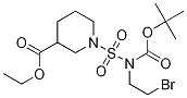 Ethyl 1-(N-(2-broMoethyl)-N-(tert-butoxycarbonyl)sulfaMoyl)piperidine-3-carboxylate CAS#: 1017782-89-6