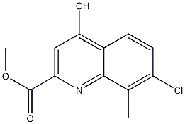 METHYL 7-CHLORO-4-HYDROXY-8-METHYLQUINOLINE-2-CARBOXYLATE CAS#: 1065074-49-8