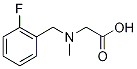 N-(2-fluorobenzyl)-N-methylglycine(SALTDATA: HCl) CAS#: 1048922-32-2
