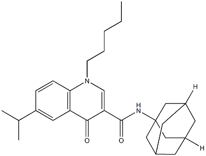 N-(Adamant-1-yl)-6-isopropyl-4-oxo-1-pentyl-1,4-dihydroquinolin-3-carboxamide CAS#: 1048038-90-9