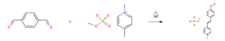 Route of Synthesis (ROS) of N-METHYL-4-(P-FORMYLSTYRYL)PYRIDINIUM METHYLSULFATE CAS 74401-04-0