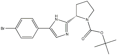 (S)-tert-butyl 2-(5-(4-bromophenyl)-1H-imidazol-2-yl)pyrrolidine-1-carboxylate CAS#: 1007882-04-3