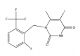 Structure of 1-[2-fluoro-6-(trifluoromethyl)benzyl]-5-iodo-6-methylpyrimidine-2,4(1H,3H)-dione CAS 1150560-54-5