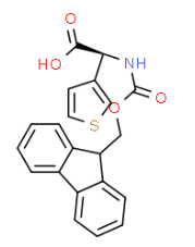 Structure of Fmoc-D-(3-thienyl)glycine CAS 1217706-09-6