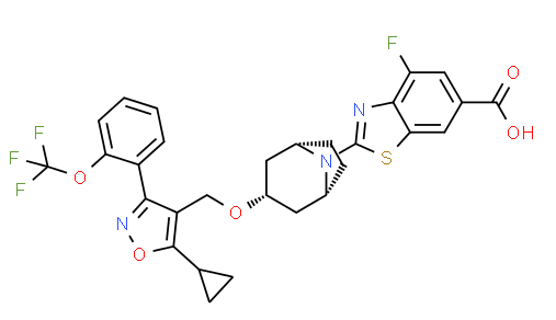 Structure of Tropifexor CAS 1383816-29-2