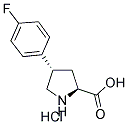 (+/-)-TRANS-4-(4-FLUOROPHENYL)PYRROLIDINE-3-CARBOXYLIC ACID HYDROCHLORIDE CAS#: 1049727-56-1