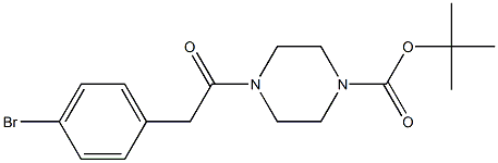 tert-butyl 4-(2-(4-broMophenyl)acetyl)piperazine-1-carboxylate CAS#: 1007210-75-4