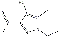 1-(1-Ethyl-4-hydroxy-5-methyl-1H-pyrazol-3-yl)ethanone CAS#: 1187732-72-4